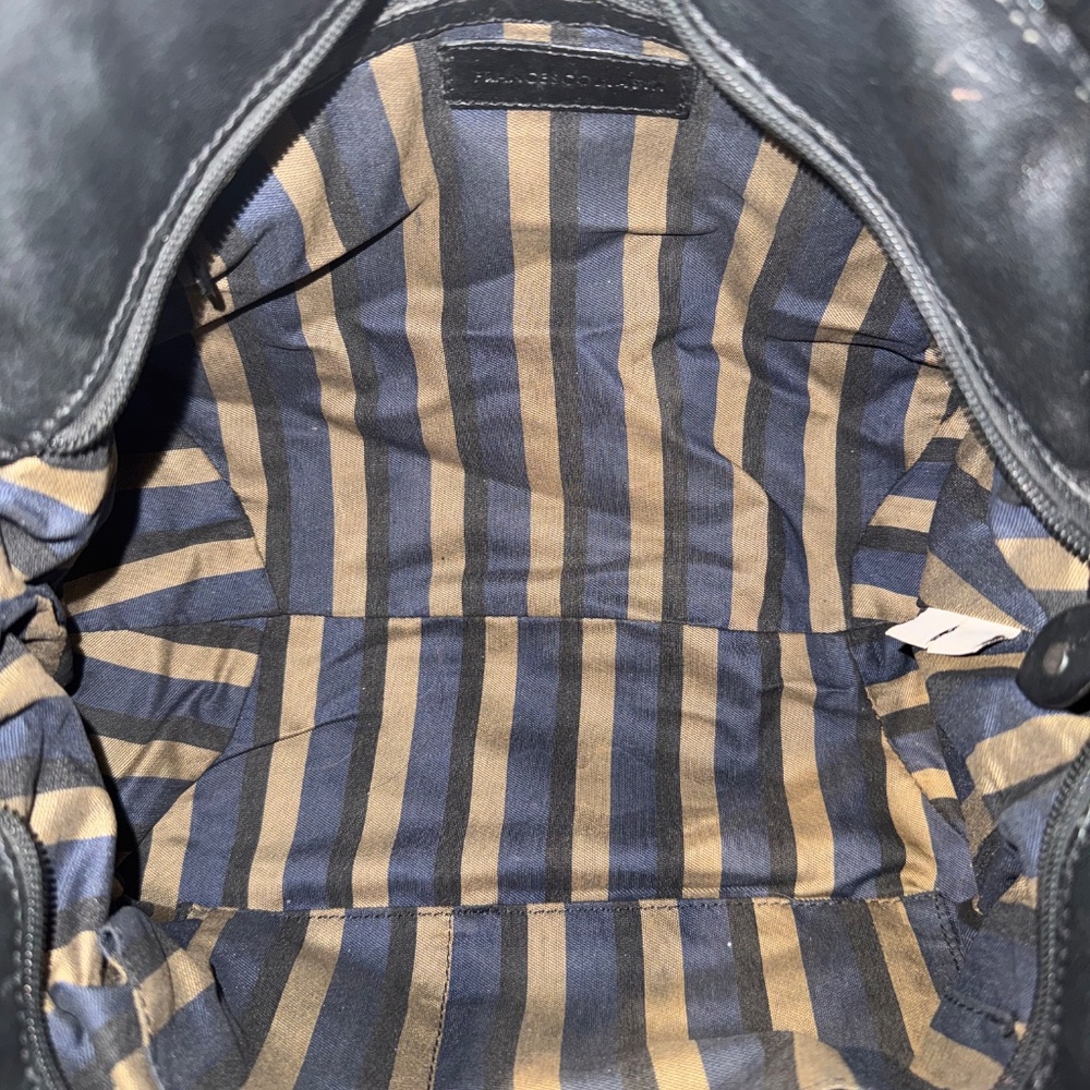 Francesca Biasia Black Leather Satchel Handbag EUC - Picture 11 of 13